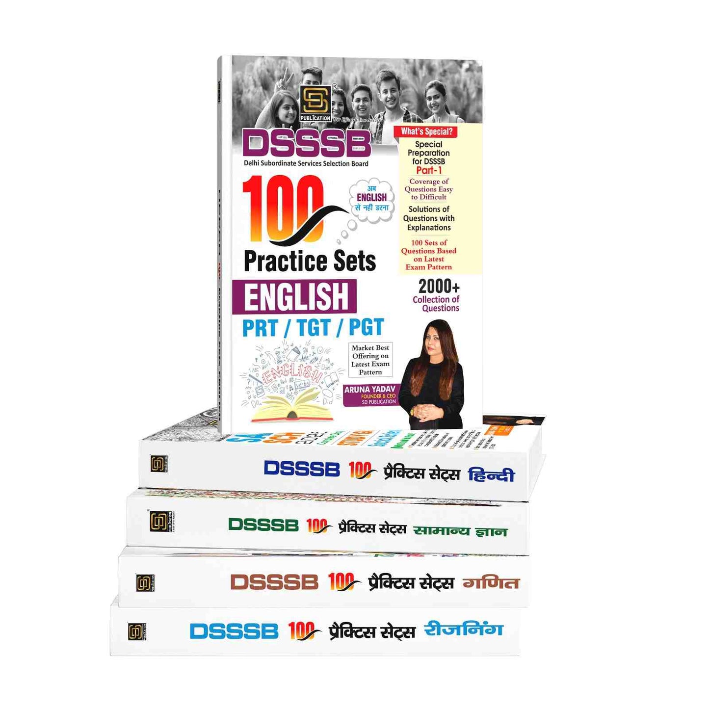 DSSSB 100 Practice Sets Series for General Paper 1 (PRT/TGT/PGT) - English, Math, Hindi, Samanya Gyan, Reasoning